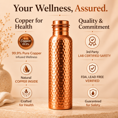 The Copper Wellness Pure Copper Bottle Limited Edition
